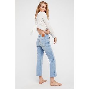 NWT Levi's 517 High Rise Boot Cut Cropped Jeans